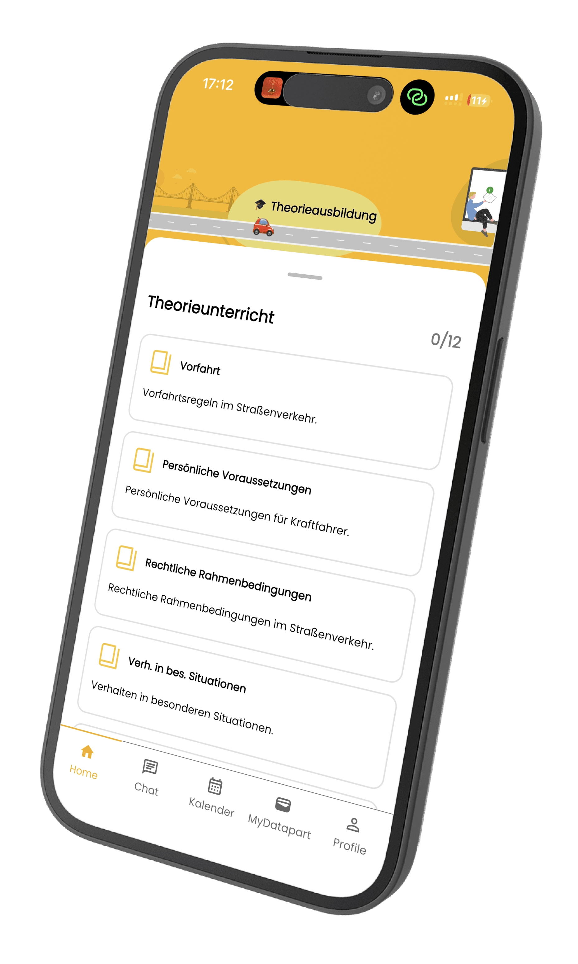 ALLE THEORIEUNTERRICHTE IM ÜBERBLICK